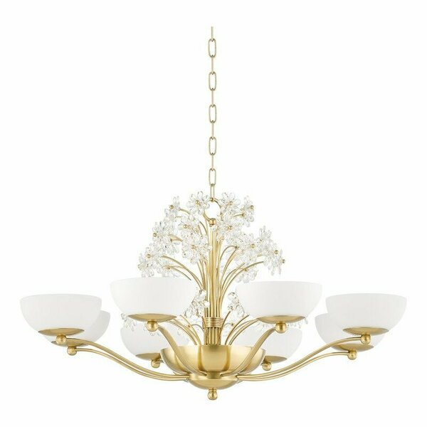 Hudson Valley 10 Light Chandelier 4438-AGB